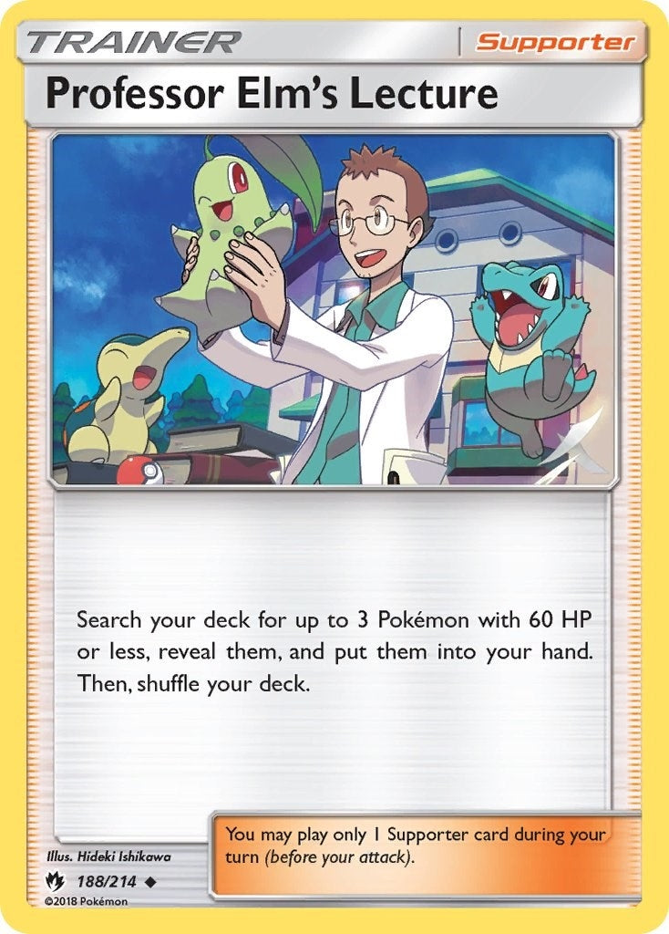 Image for Professor Elm's Lecture (188/214) [SM - Lost Thunder] - Pokemon