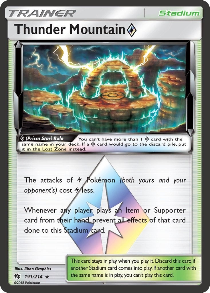 Image for Thunder Mountain Prism Star (191/214) [SM - Lost Thunder] - Pokemon