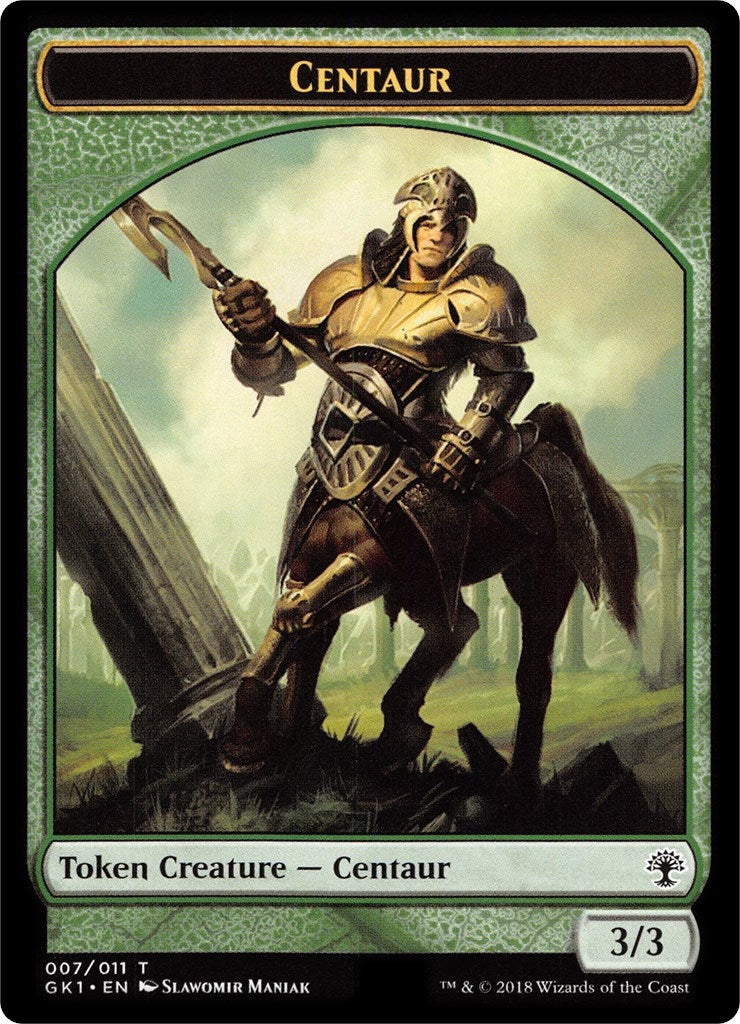 Image for Centaur (007) // Elemental (010) Double-Sided Token (7 // 10) [Guilds of Ravnica: Guild Kits] - Magic: The Gathering