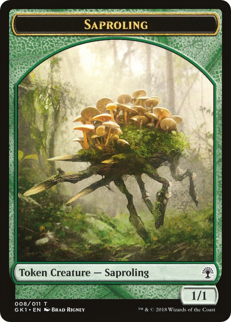 Image for Saproling // Wurm Double-Sided Token (8 // 9) [Guilds of Ravnica: Guild Kits] - Magic: The Gathering