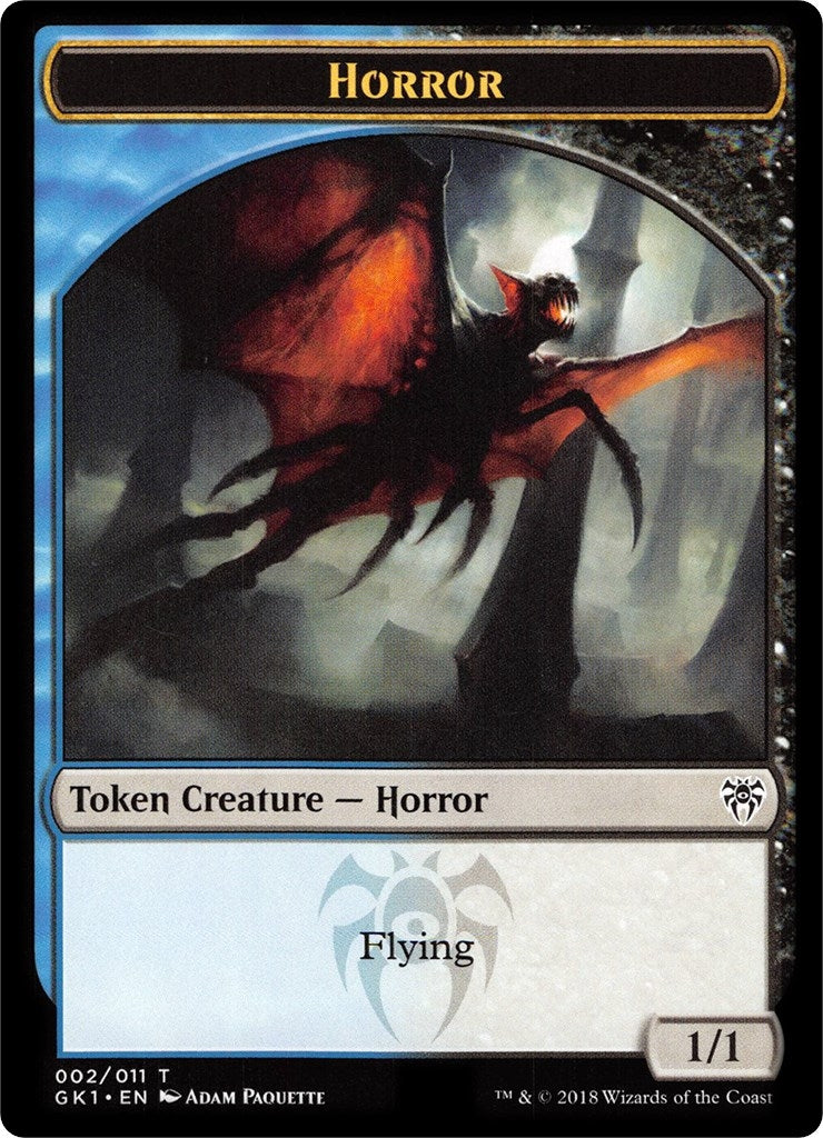 Image for Horror // Copy Double-Sided Token (2 // 1) [Guilds of Ravnica: Guild Kits] - Magic: The Gathering