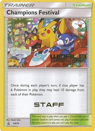 Image for Champions Festival - SM78 (World Championships 2017) [Staff] (SM78) [SM Promos] - Pokemon