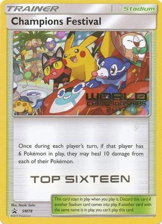 Image for Champions Festival - SM78 (World Championships 2017) [Top Sixteen] (SM78) [SM Promos] - Pokemon