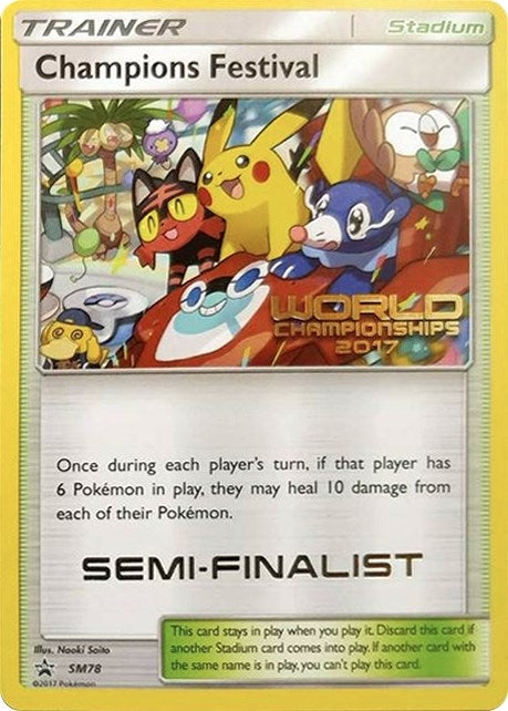 Image for Champions Festival - SM78 (World Championships 2017) [Semi-Finalist] (SM78) [SM Promos] - Pokemon