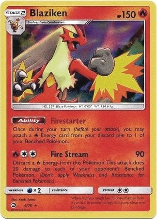 Image for Blaziken - 6/70 (Dragon Majesty) (006/070) [Deck Exclusives] - Pokemon