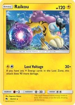 Image for Raikou - 79/214 (SM Lost Thunder) (079/214) [Deck Exclusives] - Pokemon