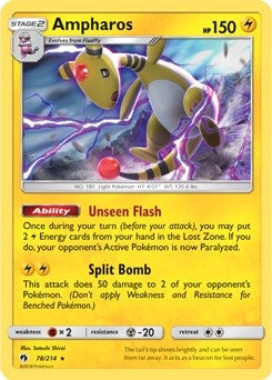 Image for Ampharos - 78/214 (SM Lost Thunder) (078/214) [Deck Exclusives] - Pokemon