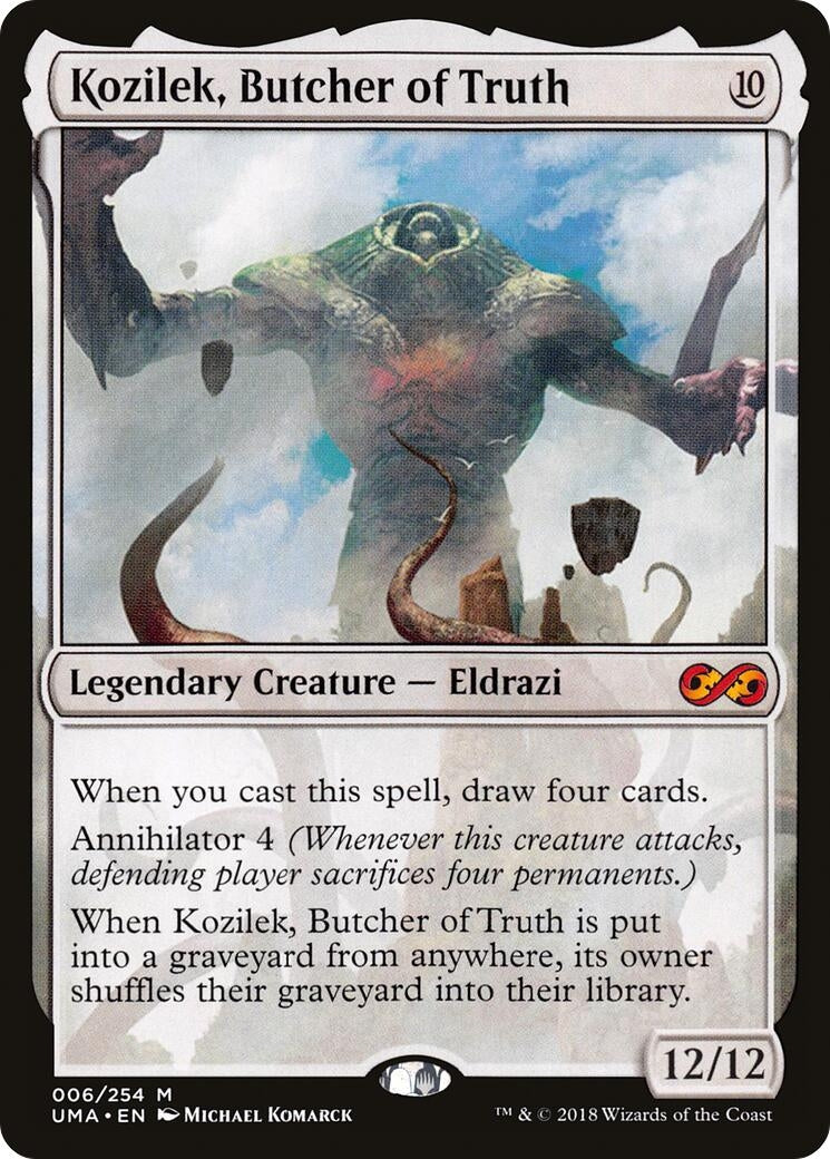 Image for Kozilek, Butcher of Truth (6) [Ultimate Masters] - Magic: The Gathering