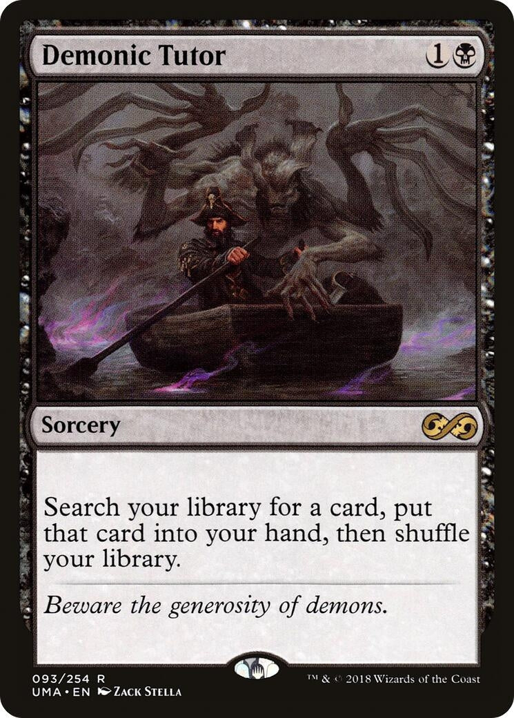 Image for Demonic Tutor (93) [Ultimate Masters] - Magic: The Gathering
