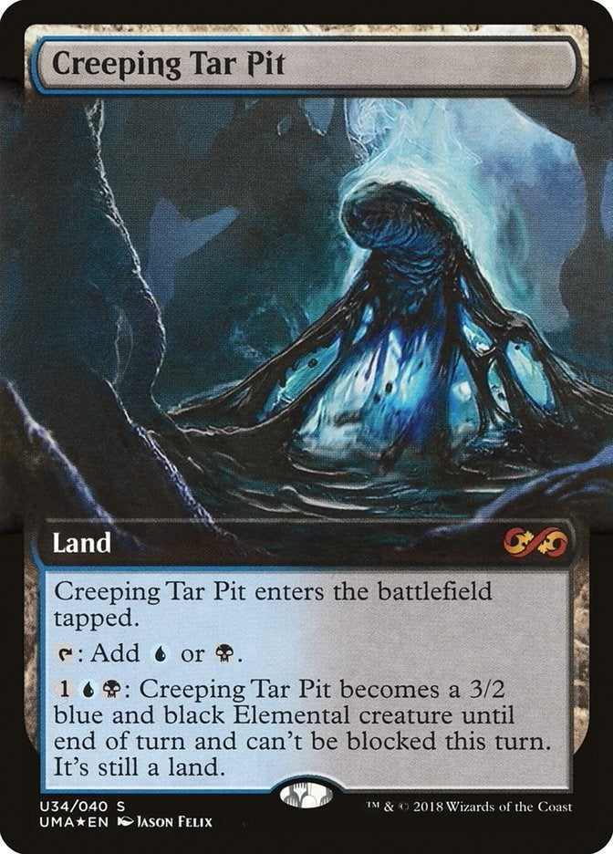 Image for Creeping Tar Pit (U34) [Ultimate Masters: Box Toppers] - Magic: The Gathering