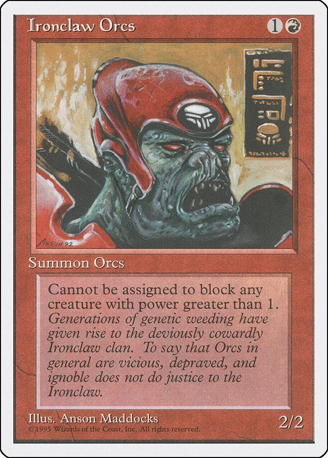 Image for Ironclaw Orcs [Fourth Edition] - Magic: The Gathering