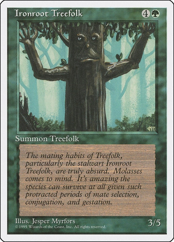 Image for Ironroot Treefolk [Fourth Edition] - Magic: The Gathering