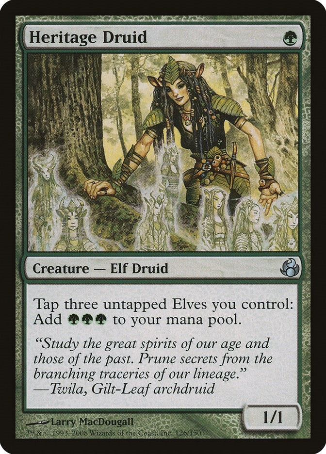Image for Heritage Druid (126) [Morningtide] - Magic: The Gathering