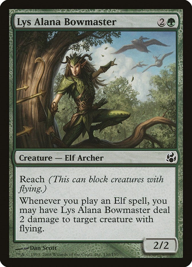 Image for Lys Alana Bowmaster (130) [Morningtide] - Magic: The Gathering