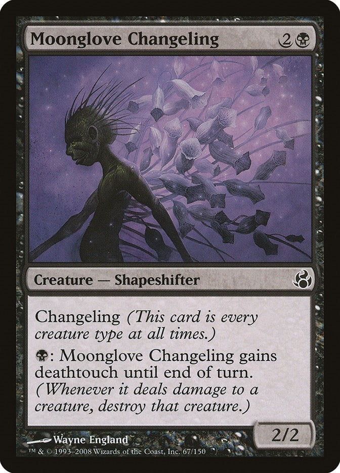 Image for Moonglove Changeling (67) [Morningtide] - Magic: The Gathering