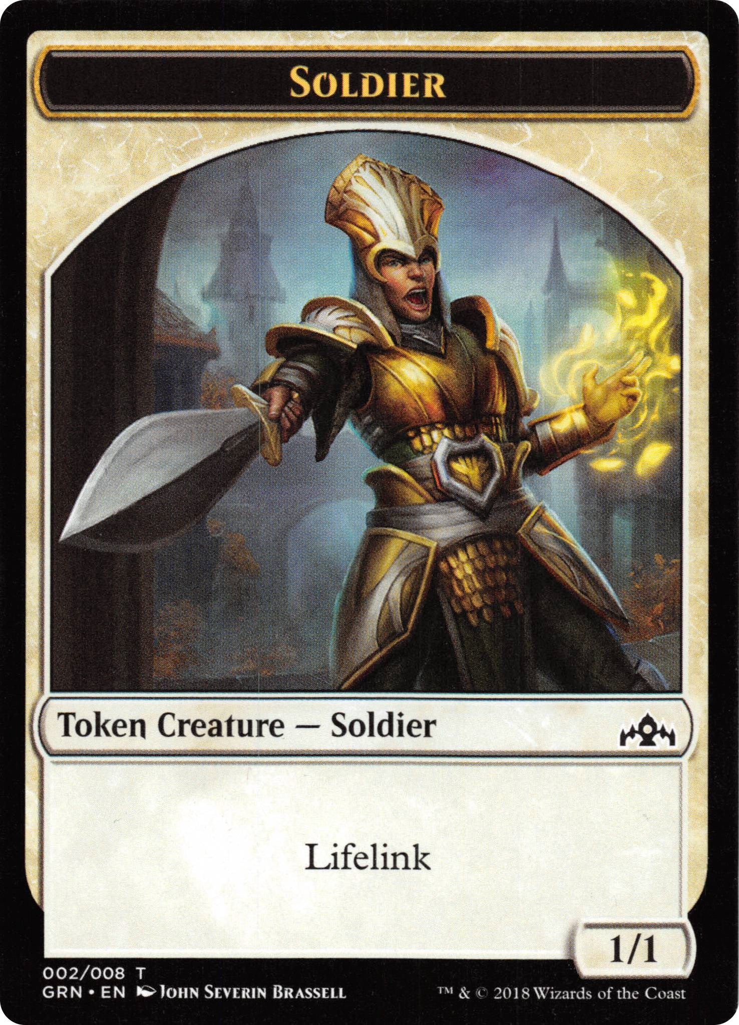 Image for Soldier (002) // Soldier (006) Token (2 // 6) [Guilds of Ravnica: Guild Kits] - Magic: The Gathering