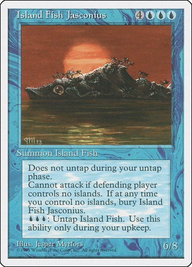 Image for Island Fish Jasconius [Fourth Edition] - Magic: The Gathering