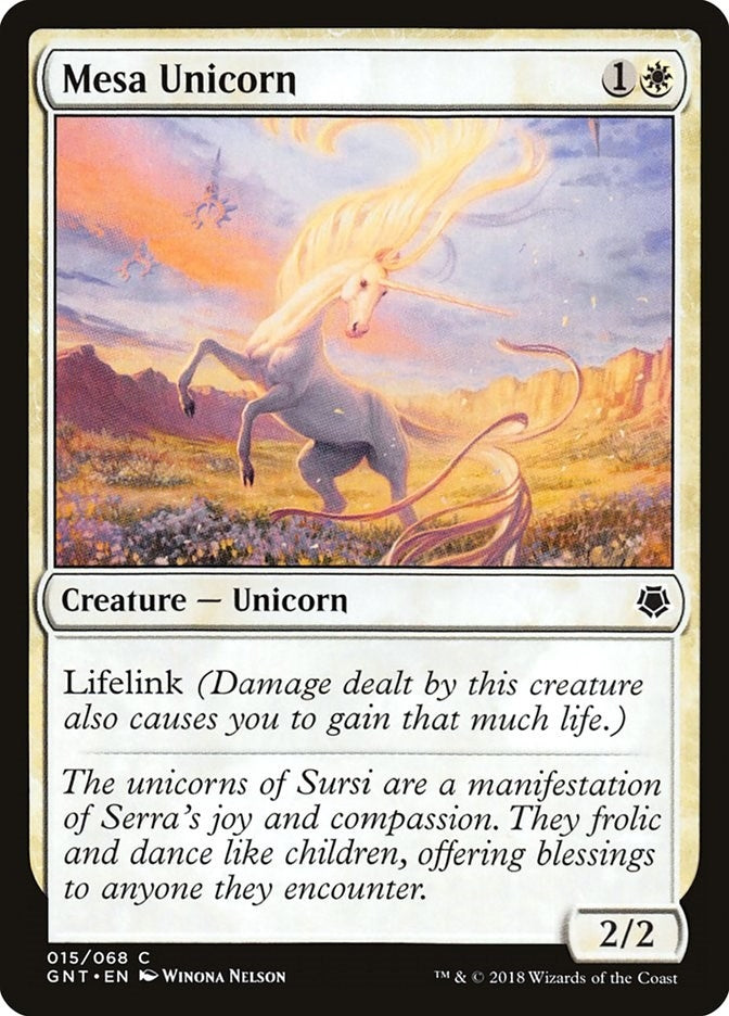 Image for Mesa Unicorn (15) [Magic Game Night] - Magic: The Gathering