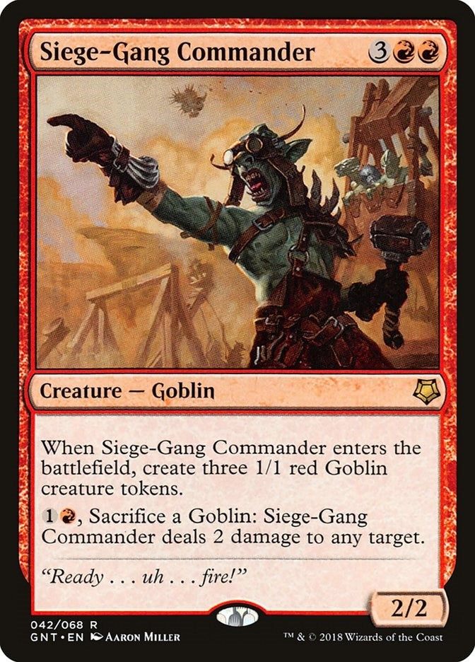 Image for Siege-Gang Commander (42) [Magic Game Night] - Magic: The Gathering