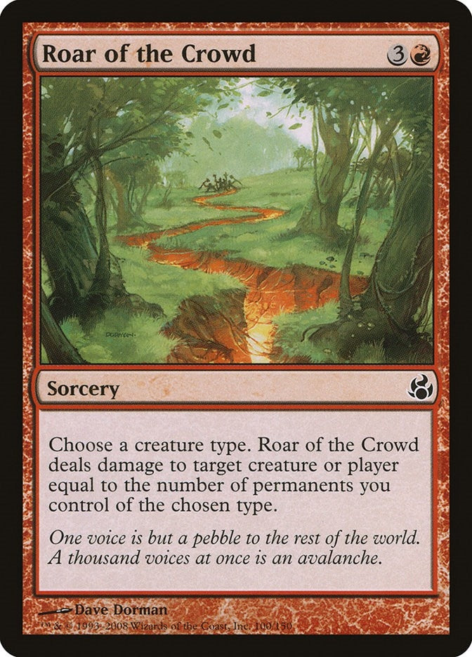 Image for Roar of the Crowd (100) [Morningtide] - Magic: The Gathering