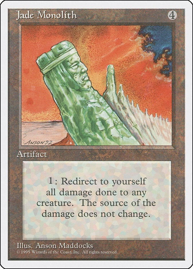 Image for Jade Monolith [Fourth Edition] - Magic: The Gathering