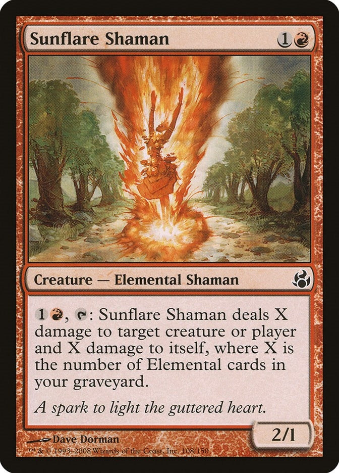 Image for Sunflare Shaman (108) [Morningtide] - Magic: The Gathering