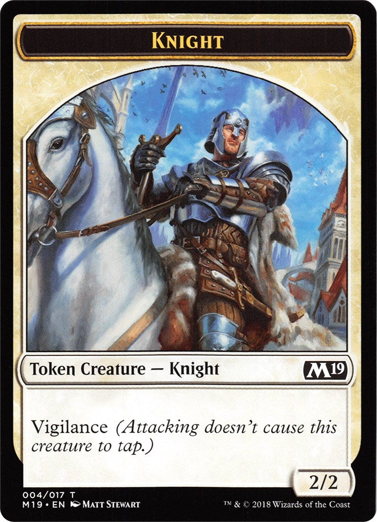Image for Knight // Goblin Double-Sided Token (Game Night) (4 // 11) [Core Set 2019] - Magic: The Gathering
