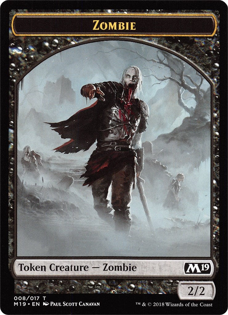 Image for Zombie // Thopter Double-Sided Token (Game Night) (8 // 14) [Core Set 2019] - Magic: The Gathering