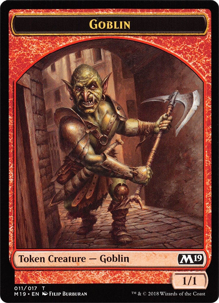 Image for Goblin // Thopter Double-Sided Token (Game Night) (11 // 14) [Core Set 2019] - Magic: The Gathering