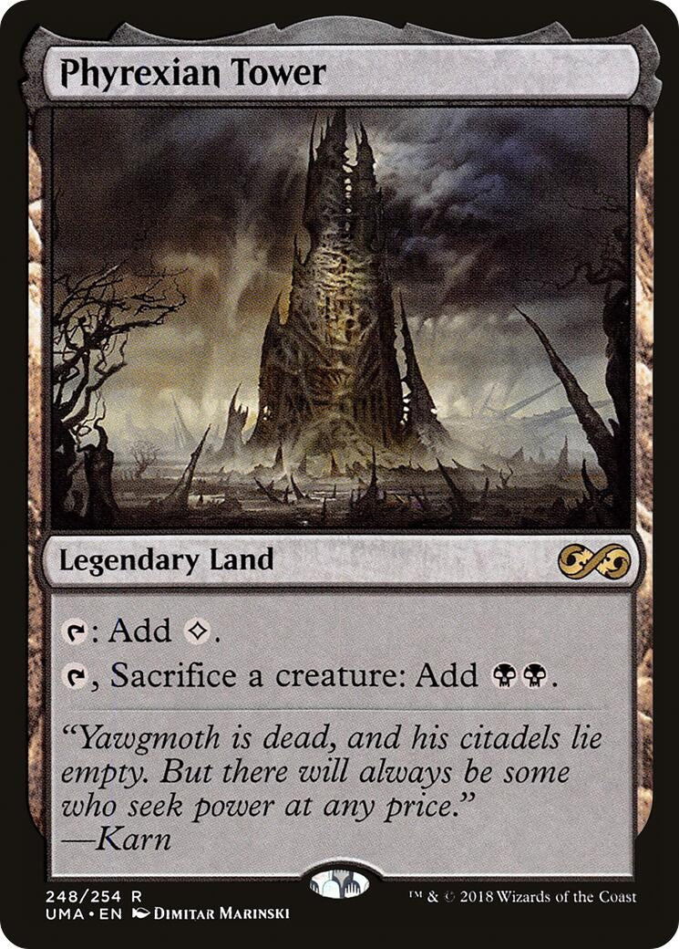 Image for Phyrexian Tower (248) [Ultimate Masters] - Magic: The Gathering