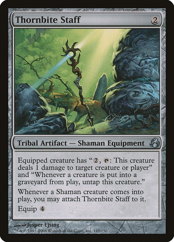 Image for Thornbite Staff (145) [Morningtide] - Magic: The Gathering