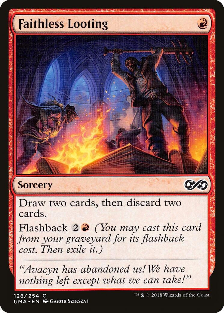 Image for Faithless Looting (128) [Ultimate Masters] - Magic: The Gathering