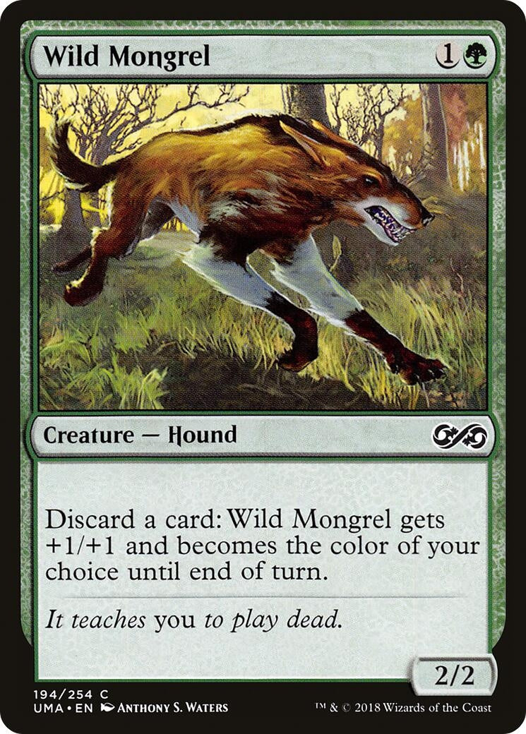 Image for Wild Mongrel (194) [Ultimate Masters] - Magic: The Gathering