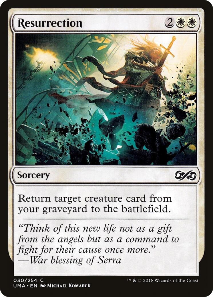 Image for Resurrection (30) [Ultimate Masters] - Magic: The Gathering