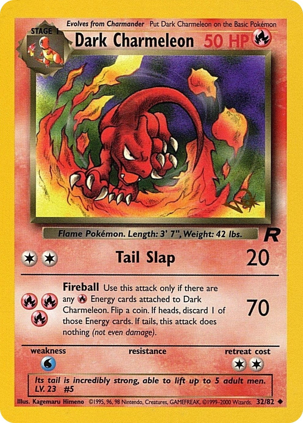Image for Dark Charmeleon [W Stamped] (32/82) [WoTC Promo] - Pokemon