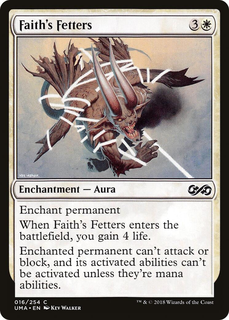 Image for Faith's Fetters (16) [Ultimate Masters] - Magic: The Gathering