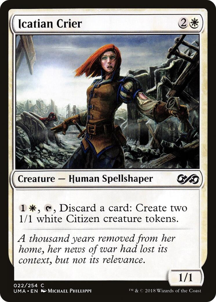 Image for Icatian Crier (22) [Ultimate Masters] - Magic: The Gathering