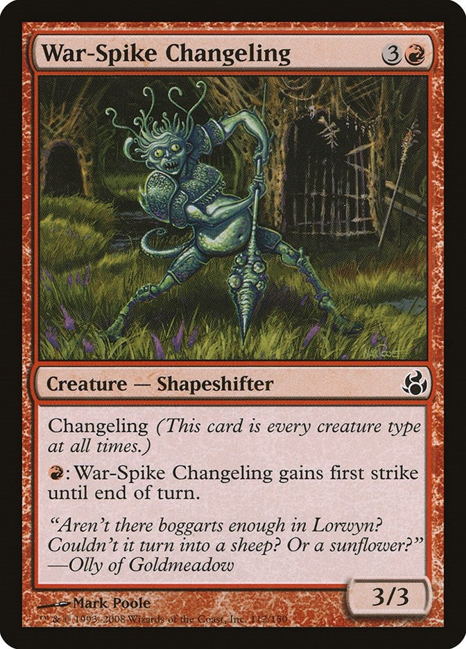 Image for War-Spike Changeling (112) [Morningtide] - Magic: The Gathering