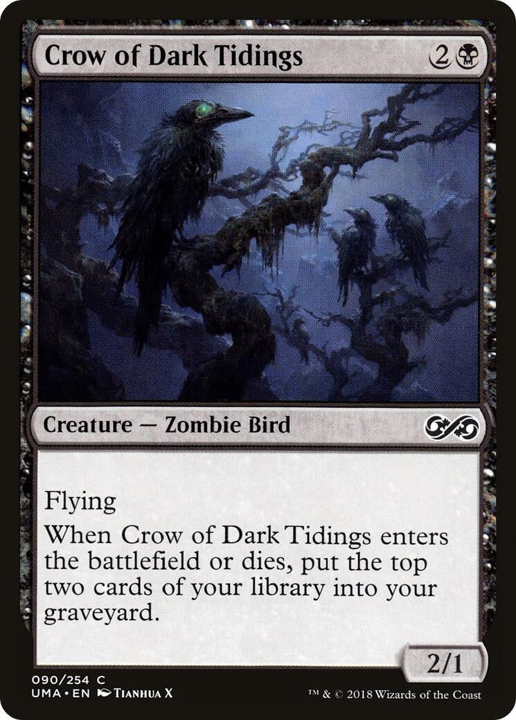 Image for Crow of Dark Tidings (90) [Ultimate Masters] - Magic: The Gathering