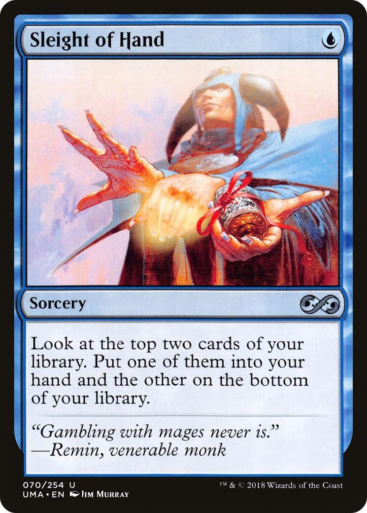 Image for Sleight of Hand (70) [Ultimate Masters] - Magic: The Gathering