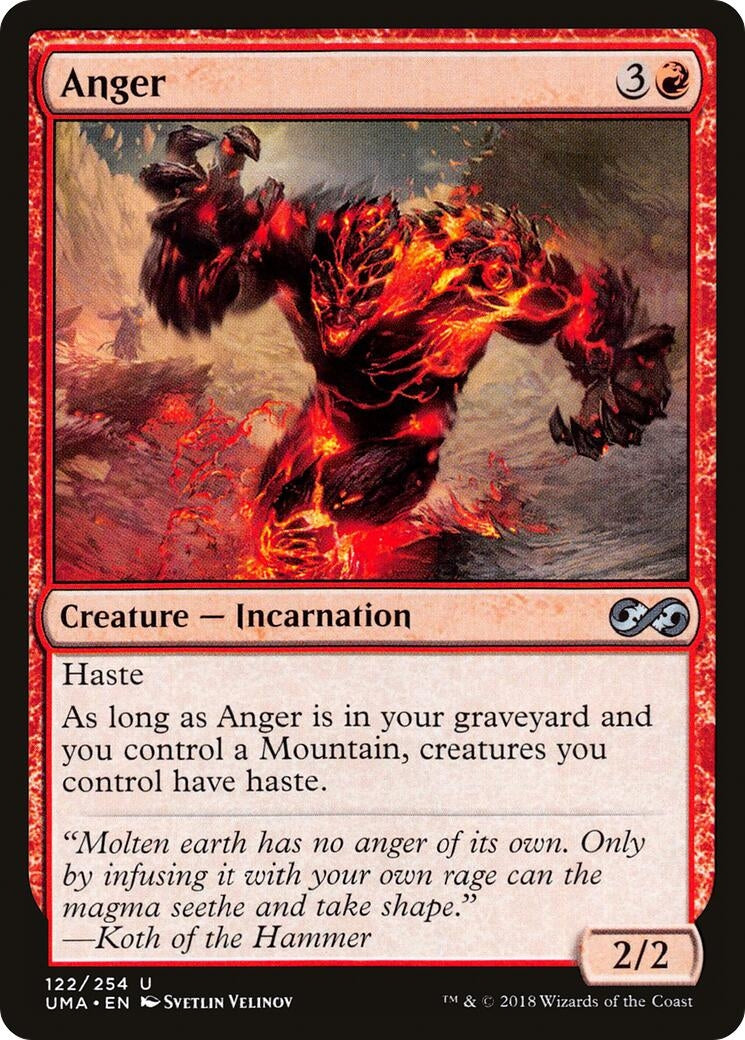 Image for Anger (122) [Ultimate Masters] - Magic: The Gathering