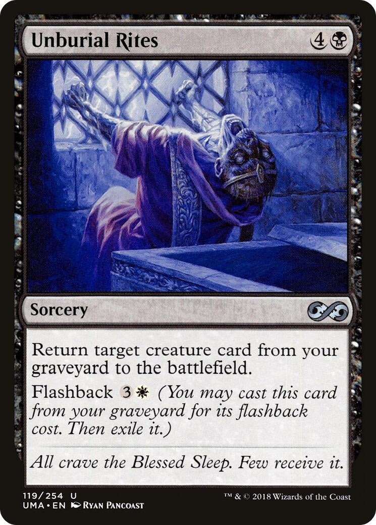 Image for Unburial Rites (119) [Ultimate Masters] - Magic: The Gathering