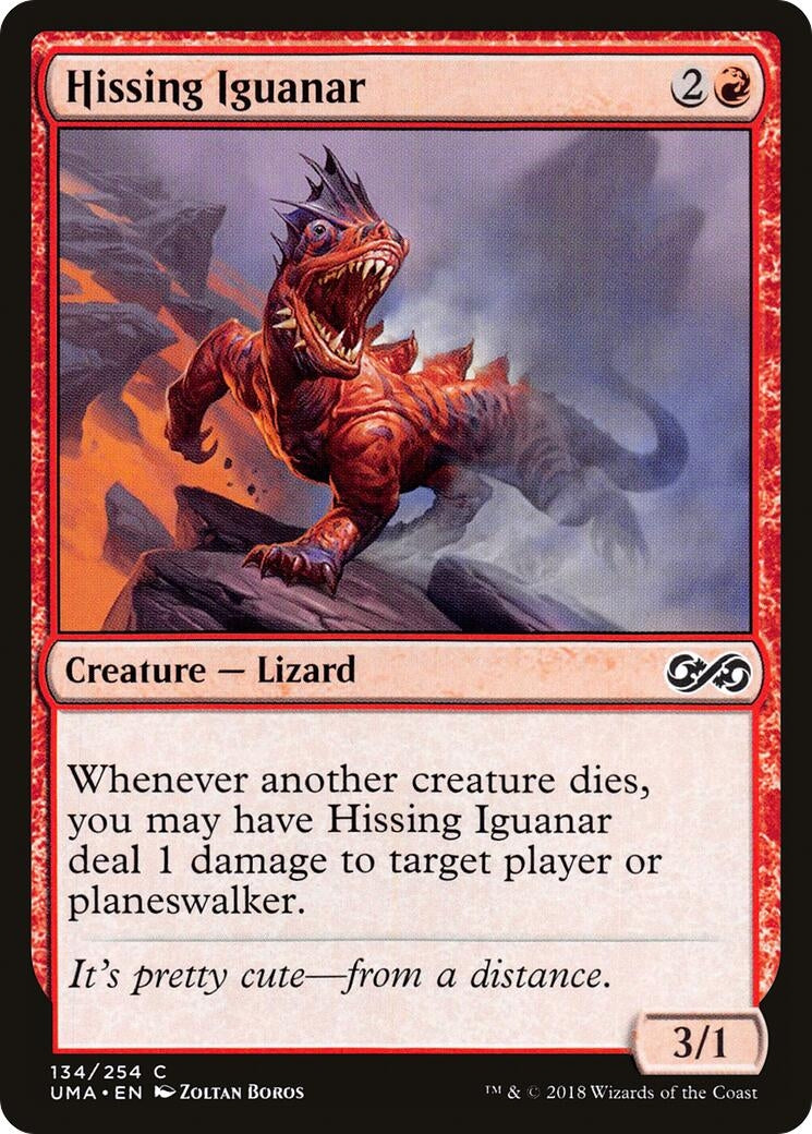 Image for Hissing Iguanar (134) [Ultimate Masters] - Magic: The Gathering