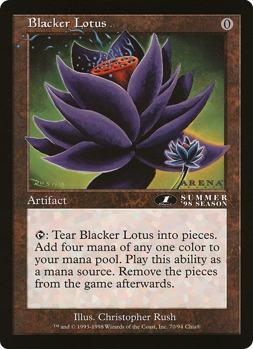 Image for Blacker Lotus (Arena League) (70) [Oversize Cards] - Magic: The Gathering