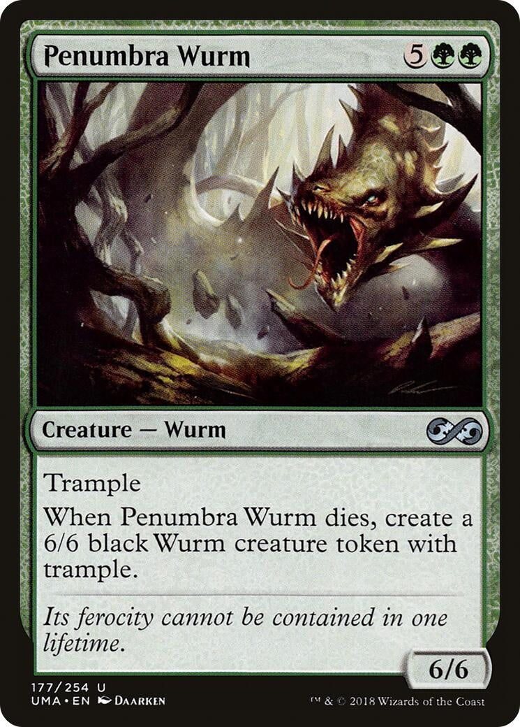 Image for Penumbra Wurm (177) [Ultimate Masters] - Magic: The Gathering