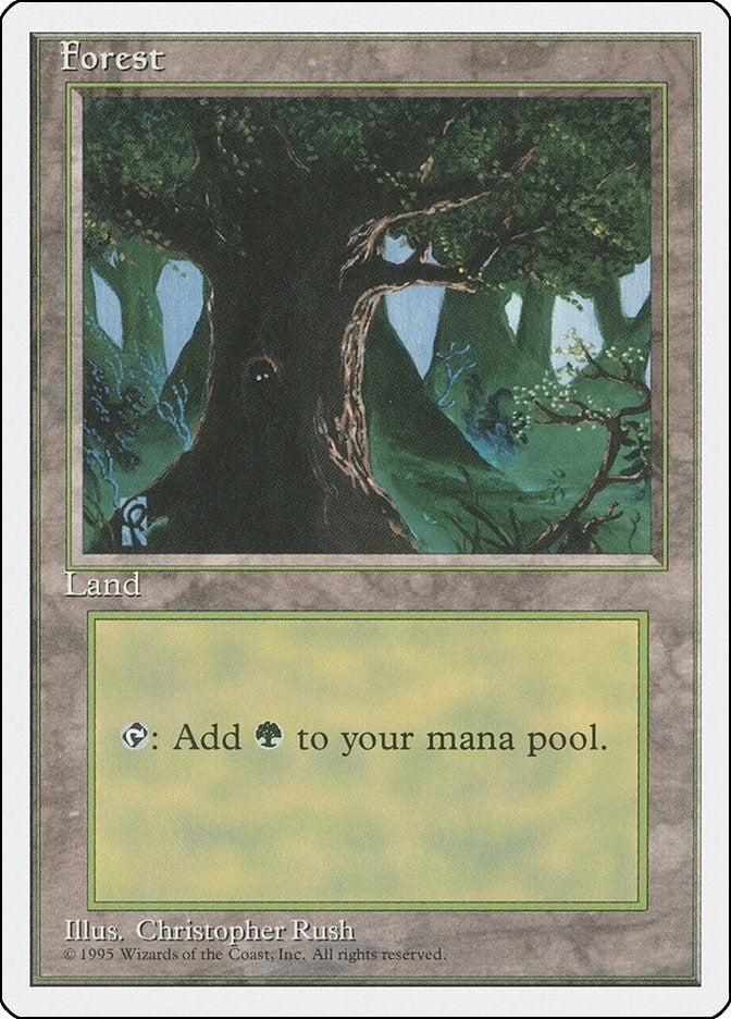 Image for Forest (C) (176) [Fourth Edition] - Magic: The Gathering