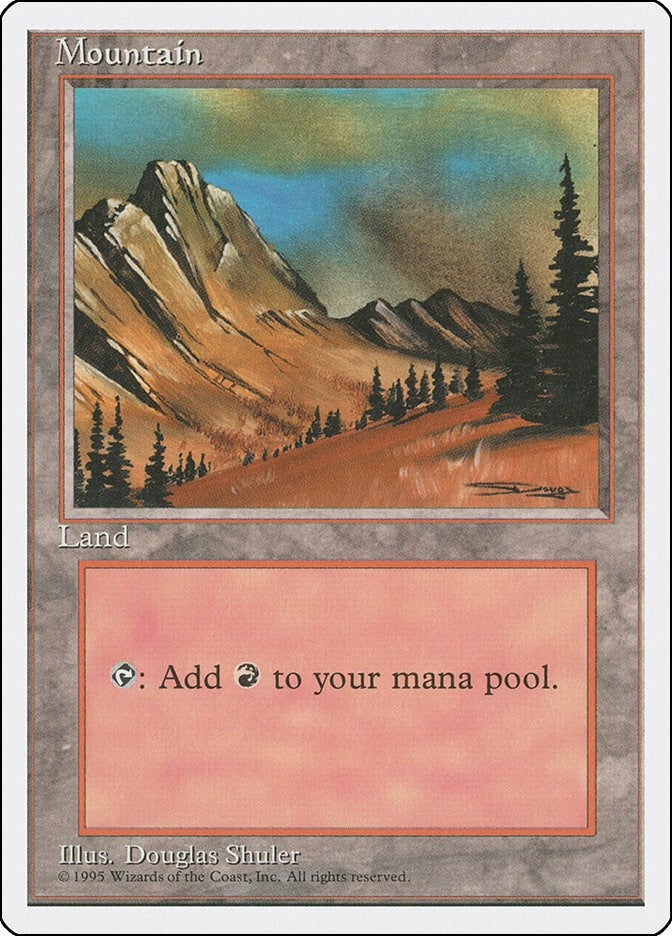 Image for Mountain (C) (182) [Fourth Edition] - Magic: The Gathering