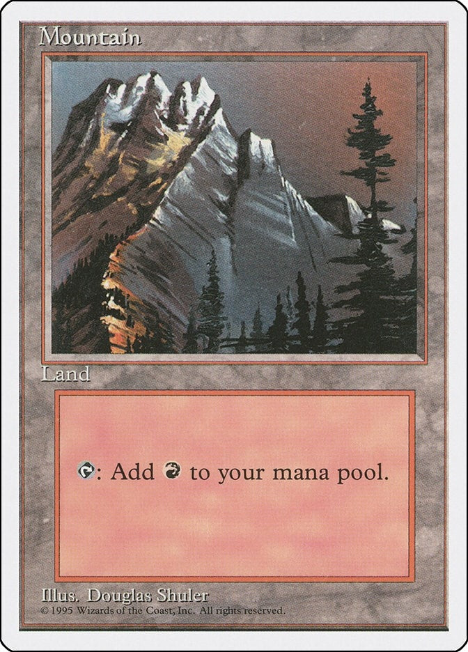 Image for Mountain (A) (183) [Fourth Edition] - Magic: The Gathering