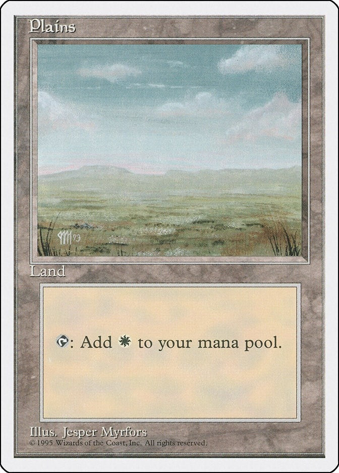 Image for Plains (C) (186) [Fourth Edition] - Magic: The Gathering