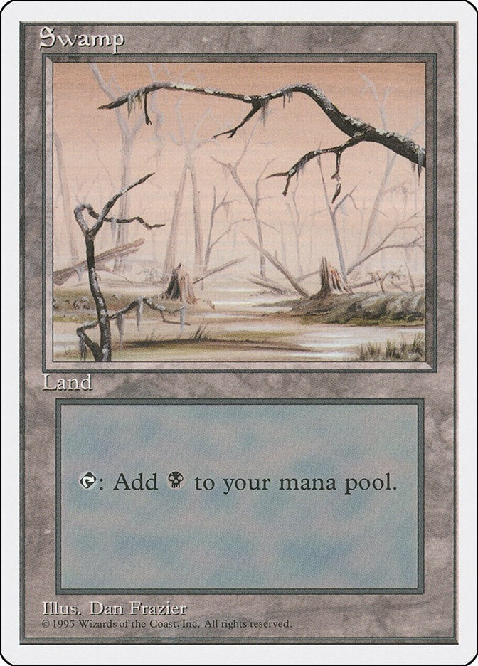 Image for Swamp (B) (190) [Fourth Edition] - Magic: The Gathering